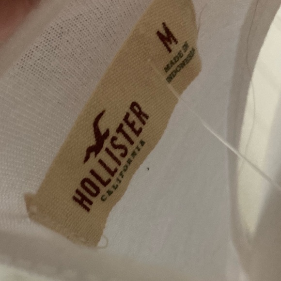 NEW!  Hollister White Ruffled Tank Top (M) - Picture 5 of 6